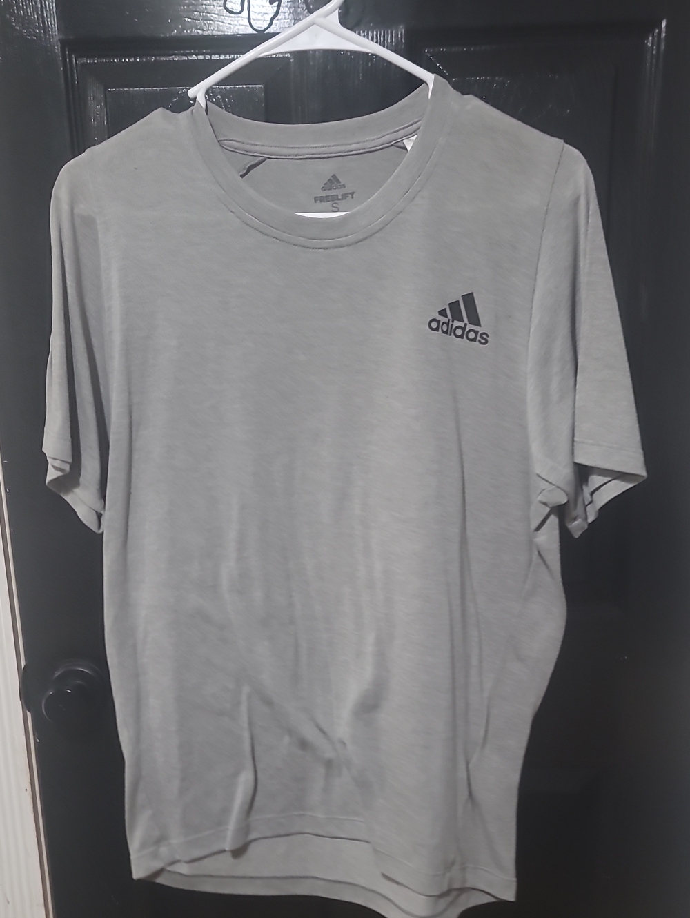 adidas Light Gray Short-Sleeve Performance Tee